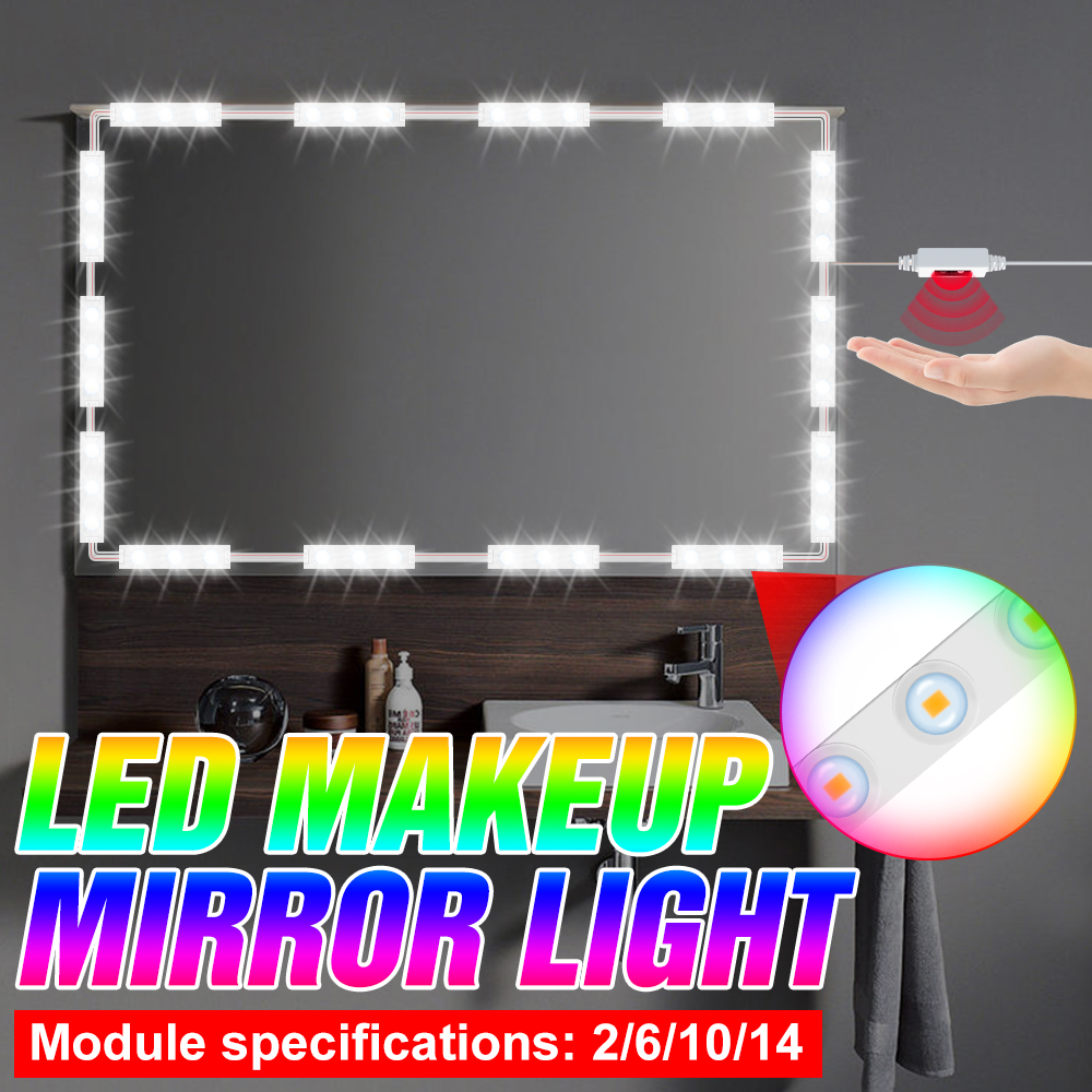 Beauty Makeup Light - LED Hand Sweep Sensor Maquiagem Espelho