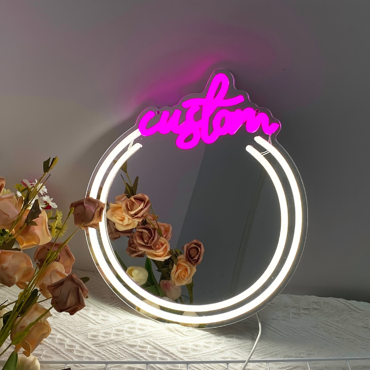 Makeup Beauty Lounge - Letreiros de Neon Personalizados para Espelho,