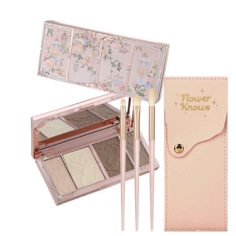 Highlighter Bronzer Palette - Flor sabe maquiagem borboleta nuvem colar