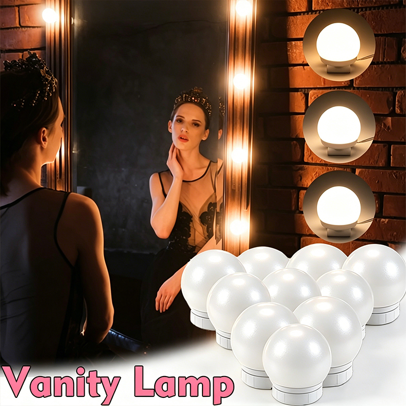 Beauty Makeup Light - Kit de 10 Lâmpadas LED para