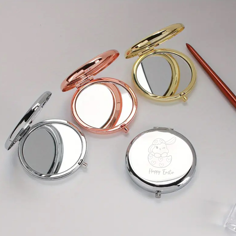 Beauty In Makeup - Espelho de bolso com texto personalizado,