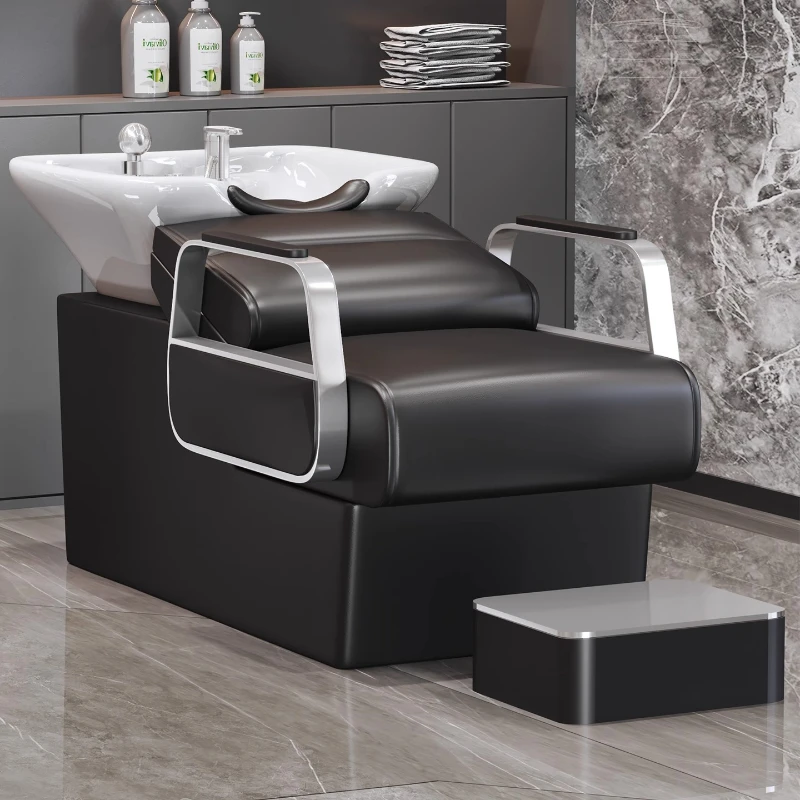 Makeup Beauty Lounge - Novo aço inoxidável beleza shampoo cadeiras