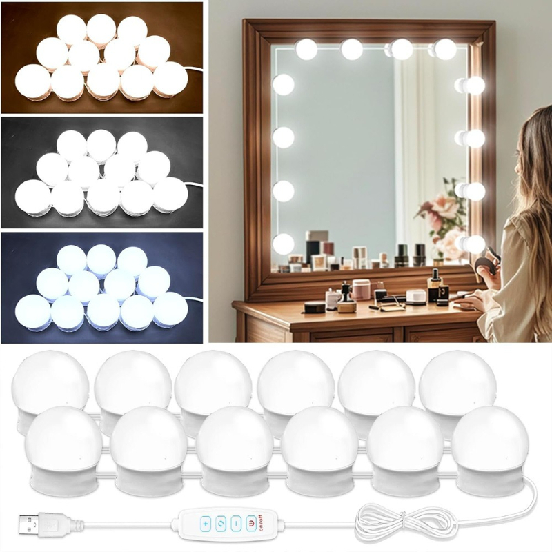 Beauty Makeup Light - Luz LED para Maquiagem Sem Furo,