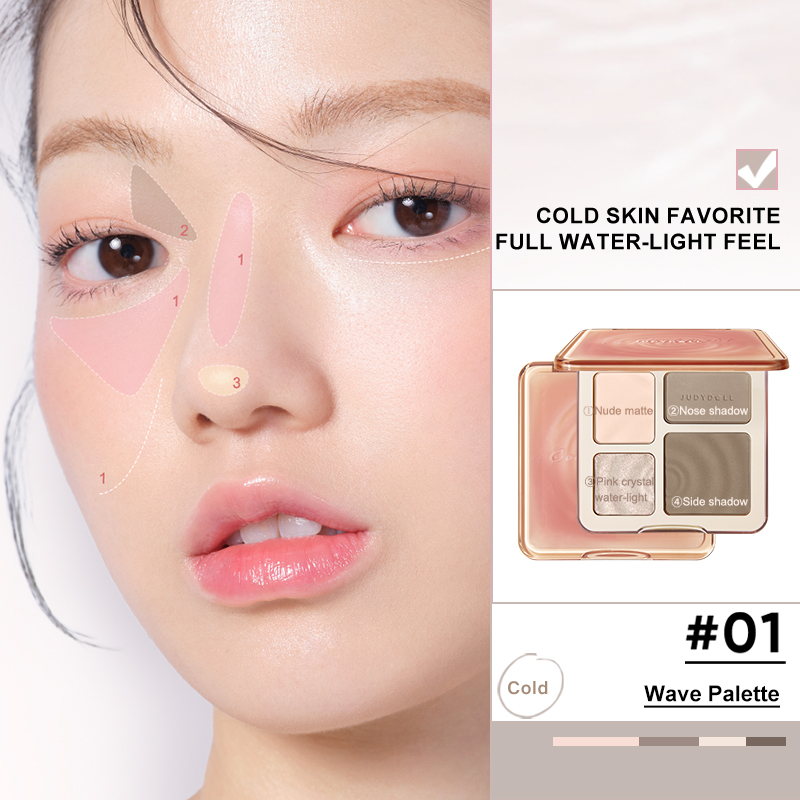 Paleta de iluminador e contorn - Highlighter Bronzer Palette avaliação e preço
