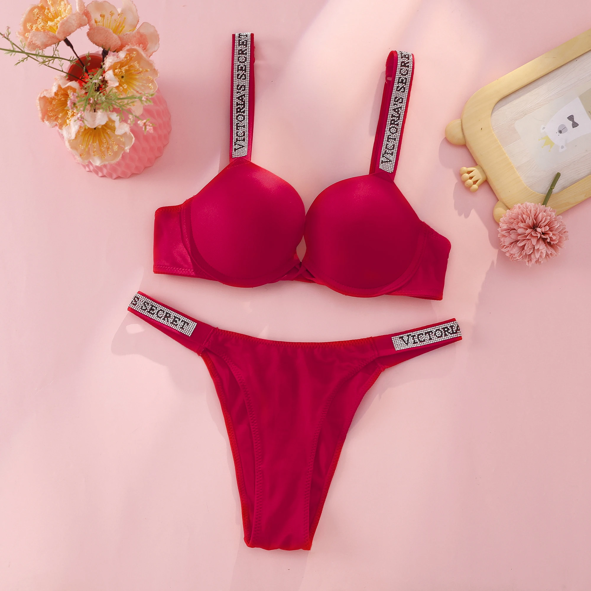 Conjunto de sutiã push-up e ca - Beauty Makeup Louis Vuitton avaliação e preço