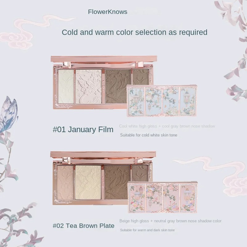 Flor sabe maquiagem borboleta  - Highlighter Bronzer Palette avaliação e preço