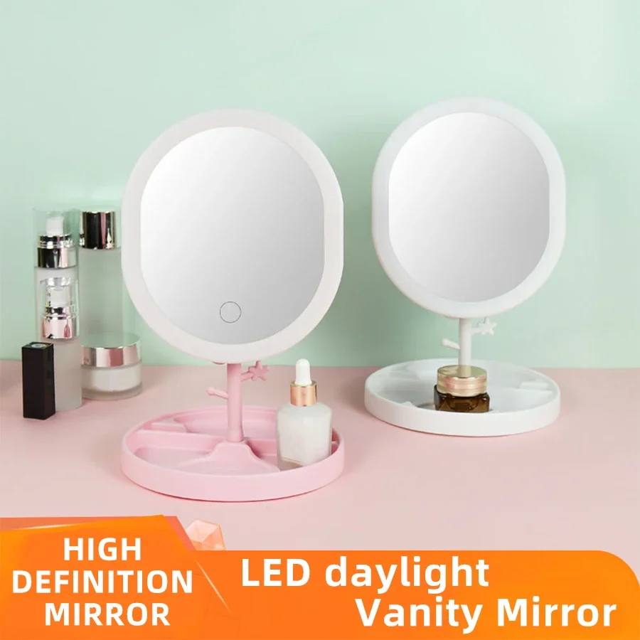Folding Metal Maquiagem Espelh - Beauty Makeup Light avaliação e preço