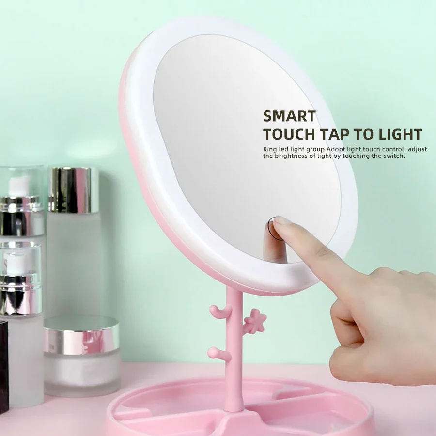 Folding Metal Maquiagem Espelh - Beauty Makeup Light avaliação e preço