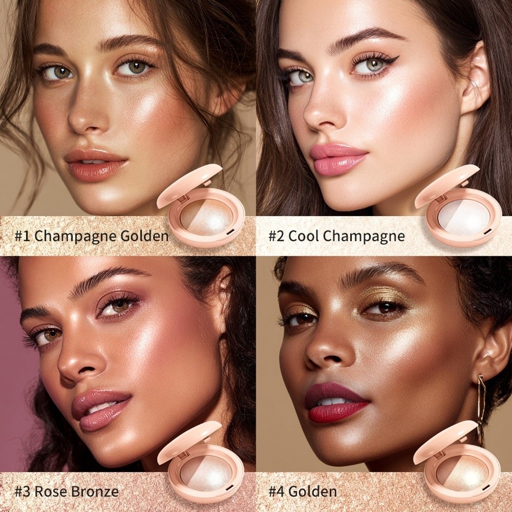Pó Iluminador Facial de Longa  - Highlighter Bronzer Palette avaliação e preço