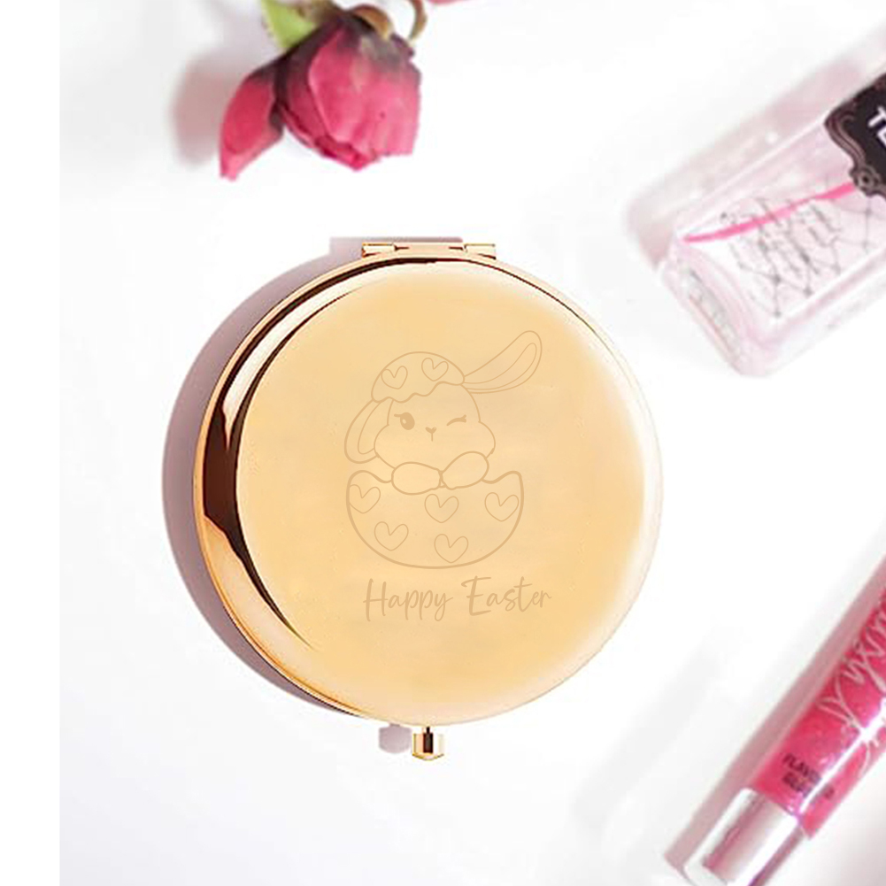 Espelho de bolso com texto per - Beauty In Makeup avaliação e preço