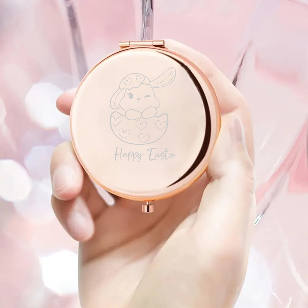 Espelho de bolso com texto per - Beauty In Makeup avaliação e preço