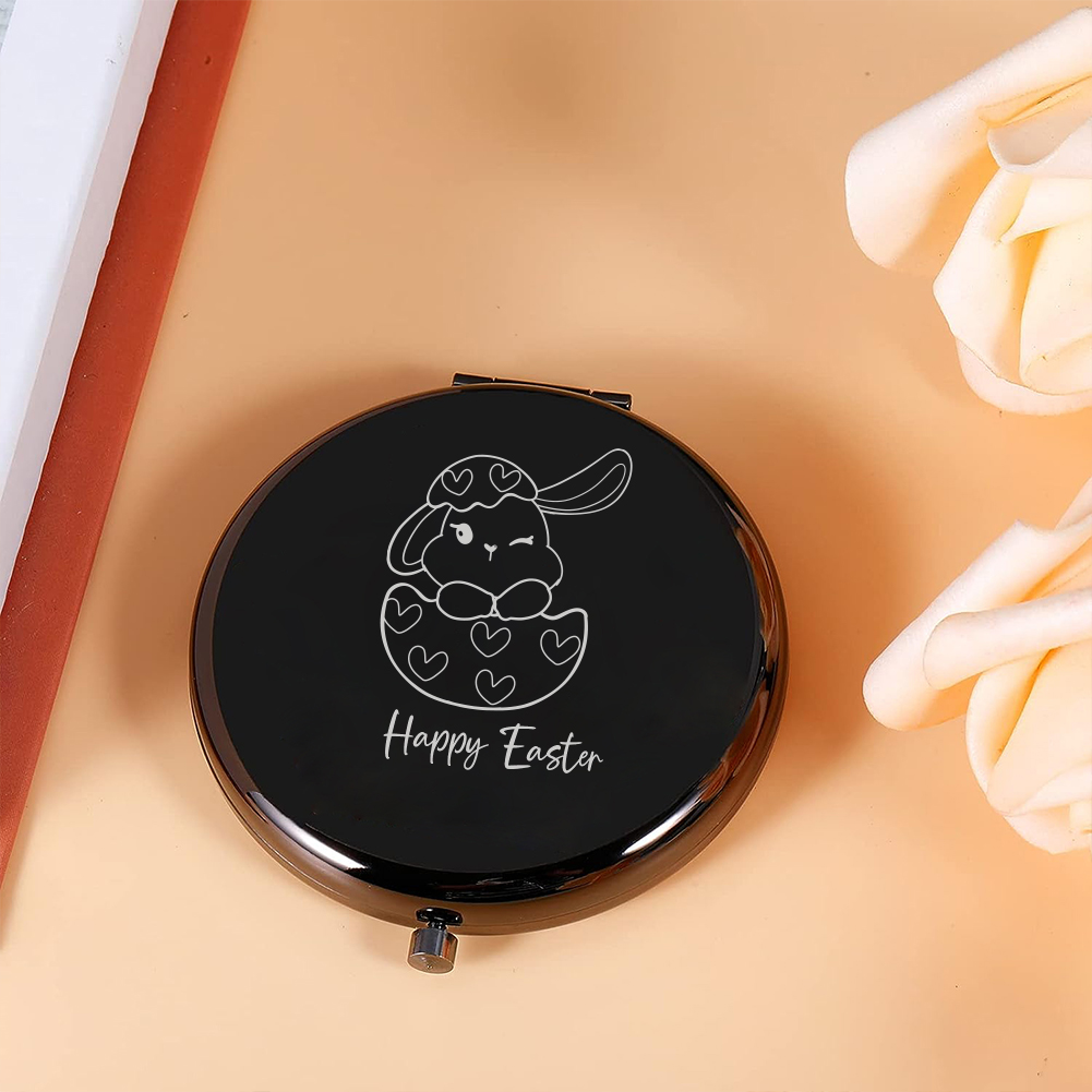 Espelho de bolso com texto per - Beauty In Makeup avaliação e preço