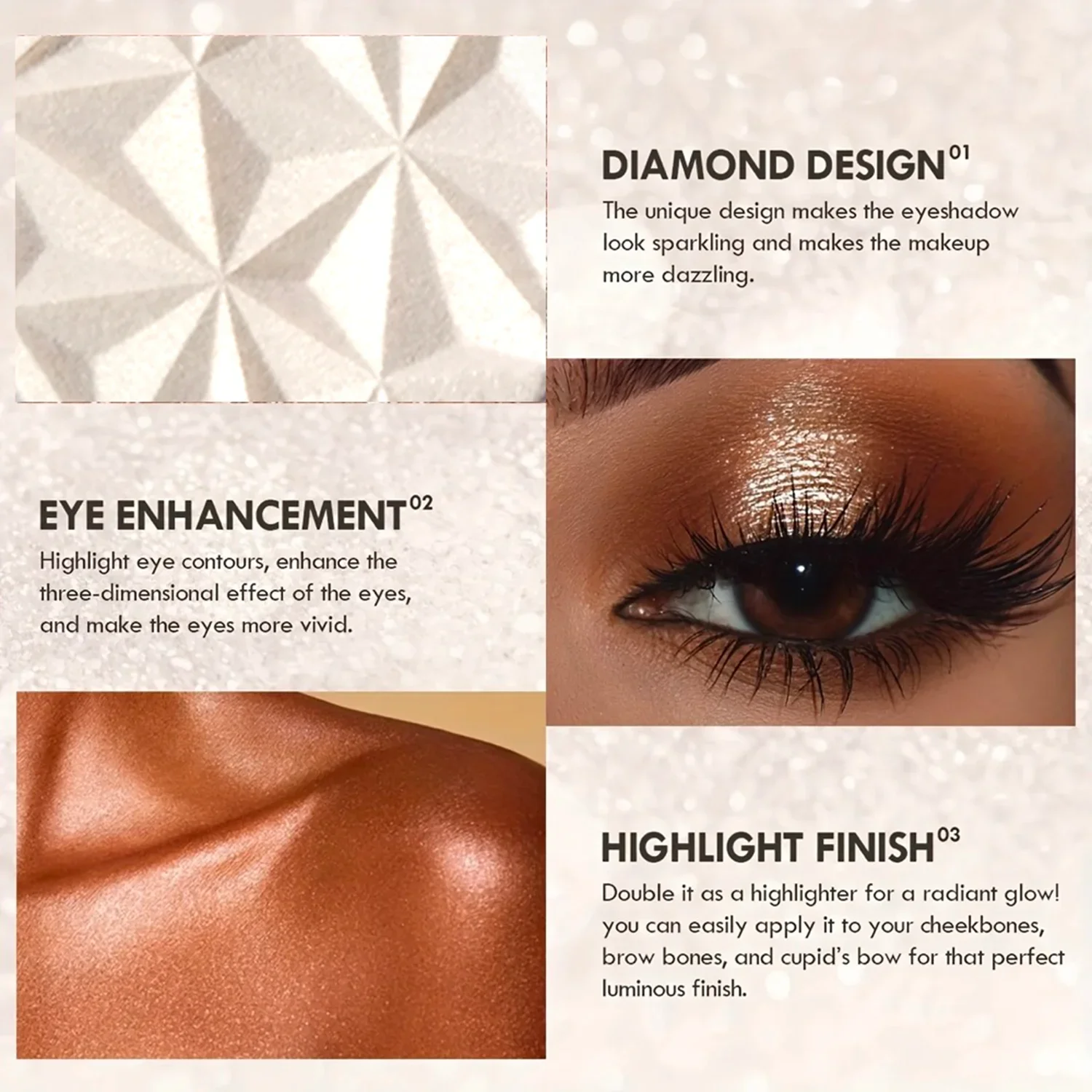 Iluminador Shimmer Glow – Pale - Highlighter Bronzer Palette avaliação e preço