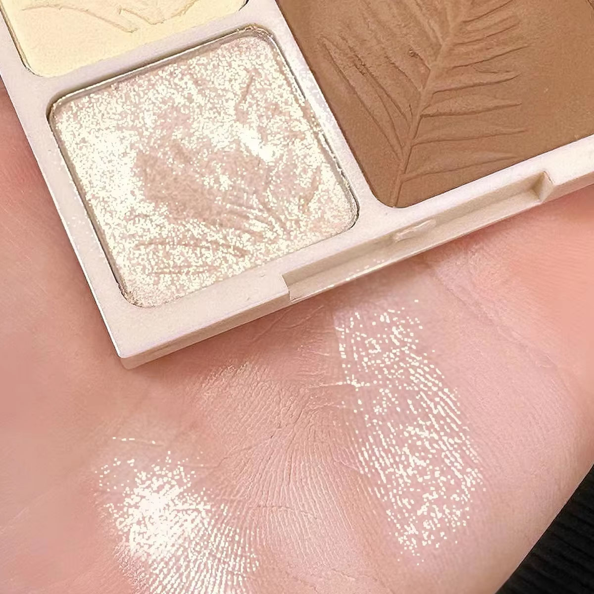1/2 pces quatro cores placa de - Highlighter Bronzer Palette avaliação e preço