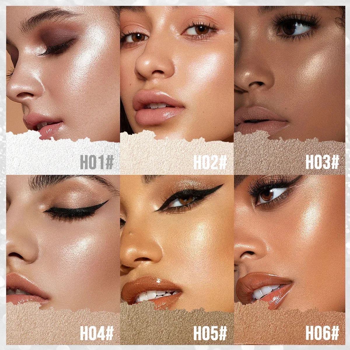 1pc varas de contorno, textura - Highlighter Bronzer Palette avaliação e preço
