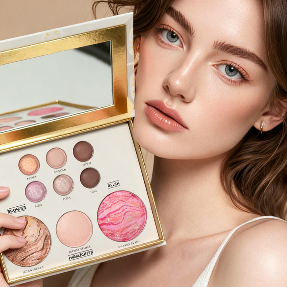 Paleta de maquiagem multifunci - Highlighter Bronzer Palette avaliação e preço